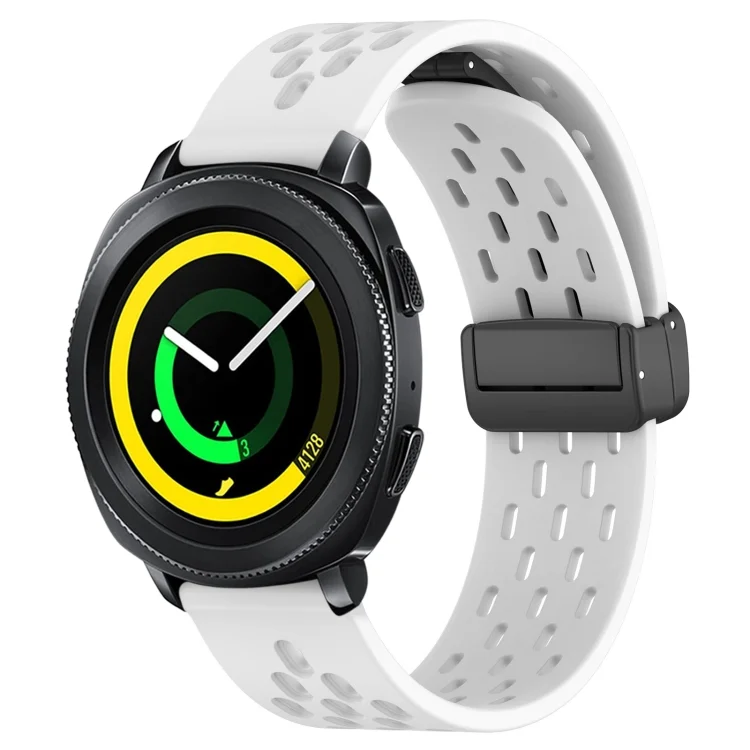 20mm Folding Magnetic Clasp Silicone Watch Band