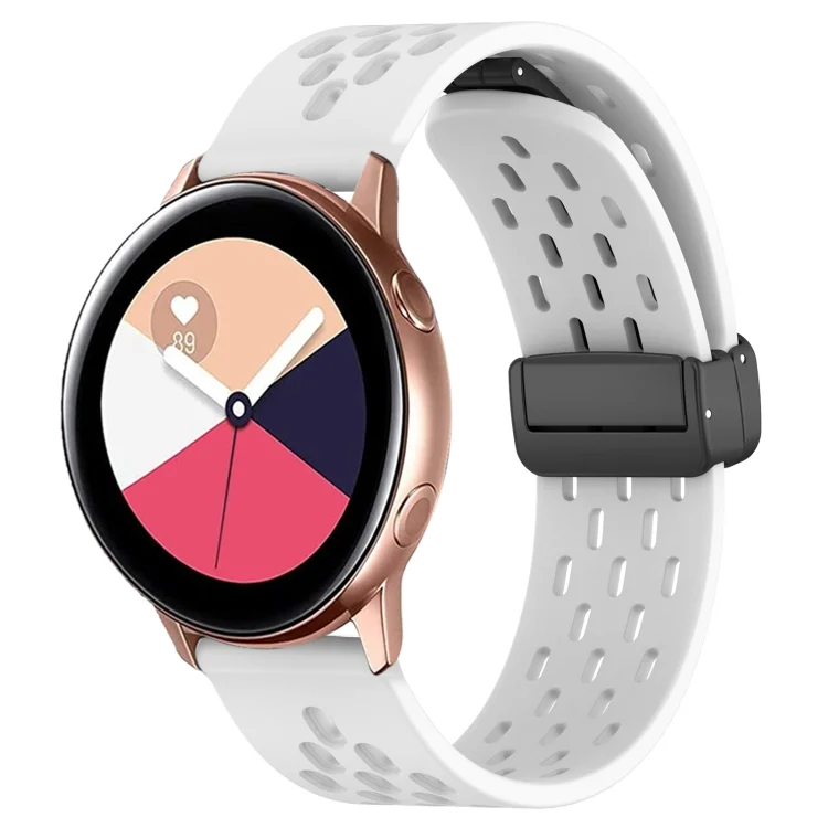 20mm Folding Magnetic Clasp Silicone Watch Band