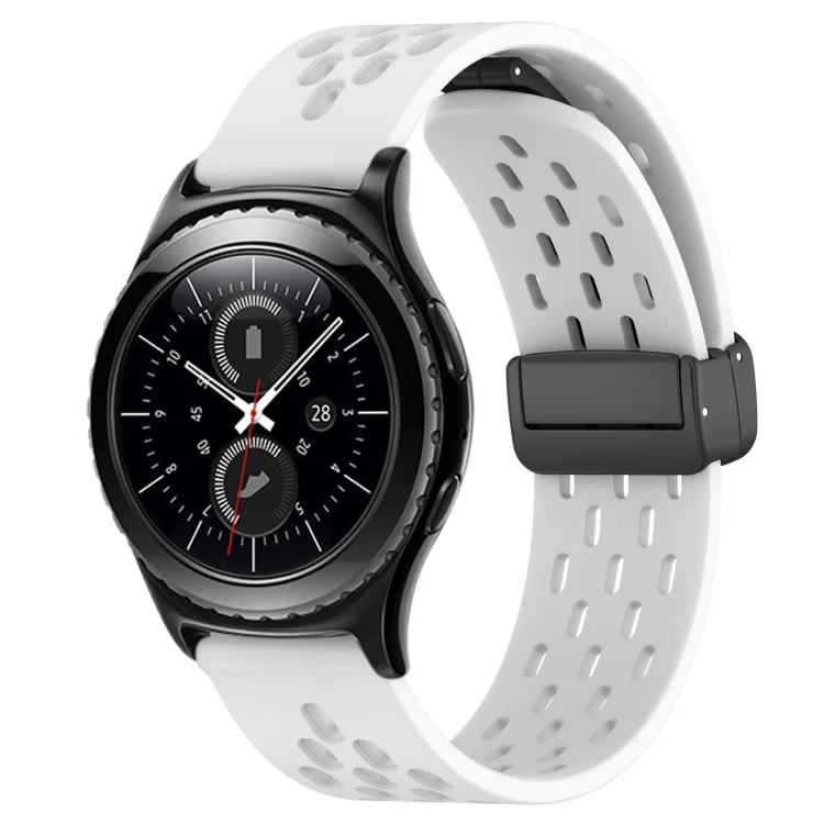 20mm Folding Magnetic Clasp Silicone Watch Band