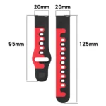 20mm Double Color Silicone Watch Band - Image 6