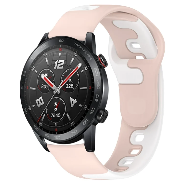 22mm Double Color Silicone Watch Band