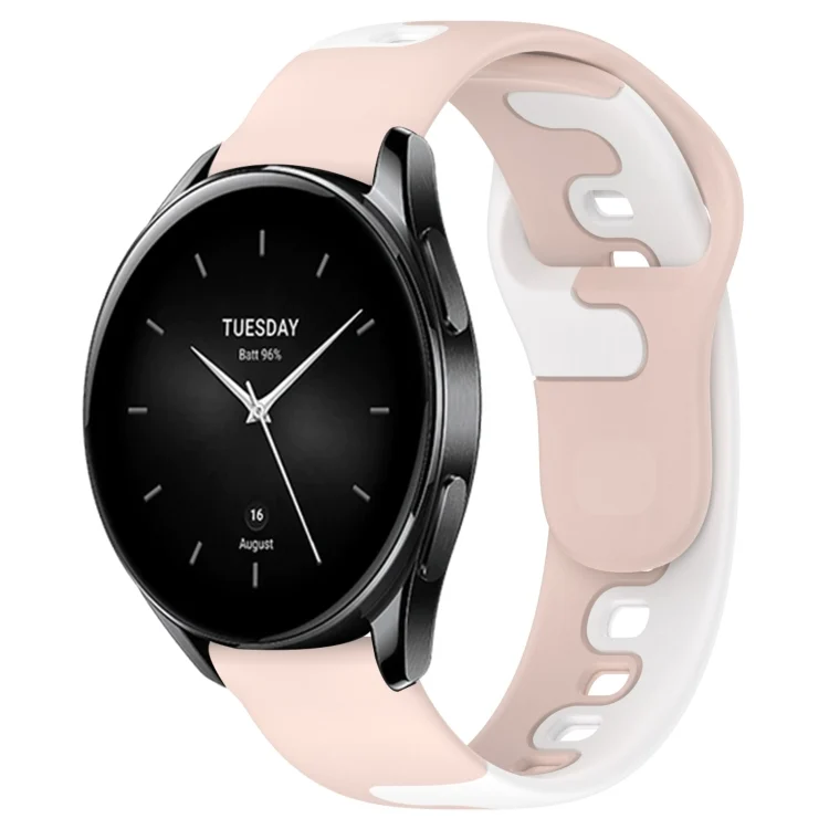 22mm Double Color Silicone Watch Band