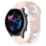 22mm Double Color Silicone Watch Band