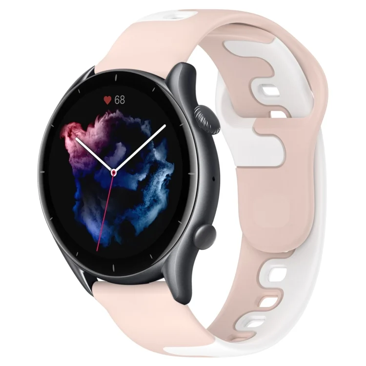 22mm Double Color Silicone Watch Band
