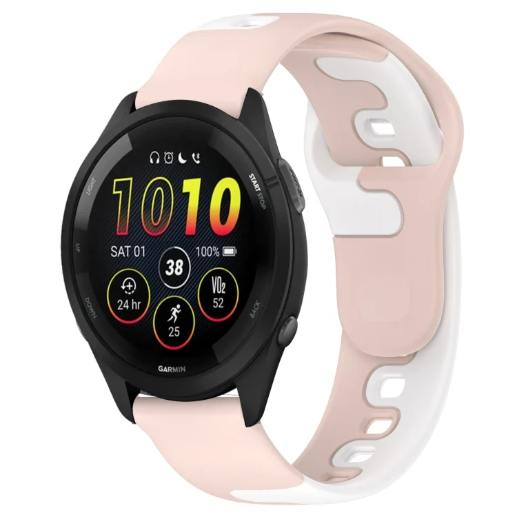 22mm Double Color Silicone Watch Band