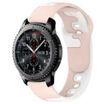 22mm Double Color Silicone Watch Band
