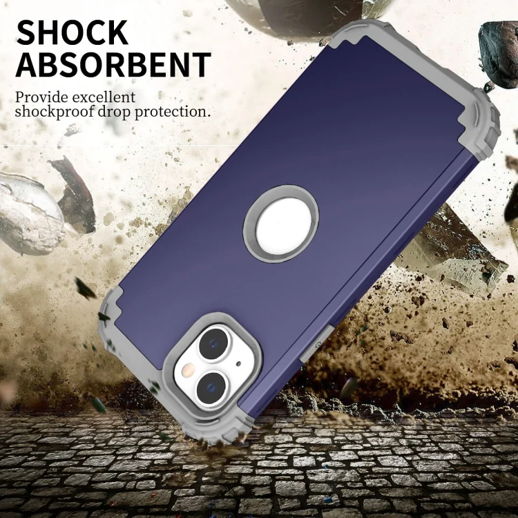 SYA002343504A_1.webp 3 in 1 Silicone Hybrid PC Shockproof Phone Case, For iPhone 15 Pro Max, For iPhone 15 Pro, For iPhone 15 Plus, For iPhone 15 - Image 2