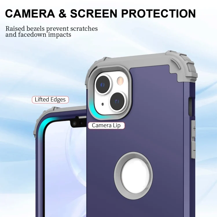 SYA002343504A_3.webp 3 in 1 Silicone Hybrid PC Shockproof Phone Case, For iPhone 15 Pro Max, For iPhone 15 Pro, For iPhone 15 Plus, For iPhone 15 - Image 4