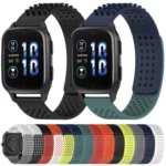 20mm Holes Breathable 3D Dots Silicone Watch Band - Image 2