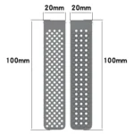 20mm Holes Breathable 3D Dots Silicone Watch Band - Image 7