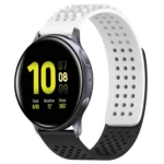 20mm Holes Breathable 3D Dots Silicone Watch Band