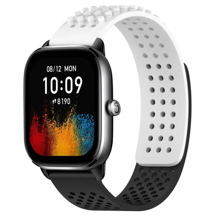 20mm Holes Breathable 3D Dots Silicone Watch Band