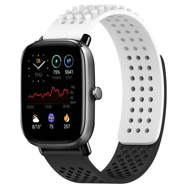 20mm Holes Breathable 3D Dots Silicone Watch Band