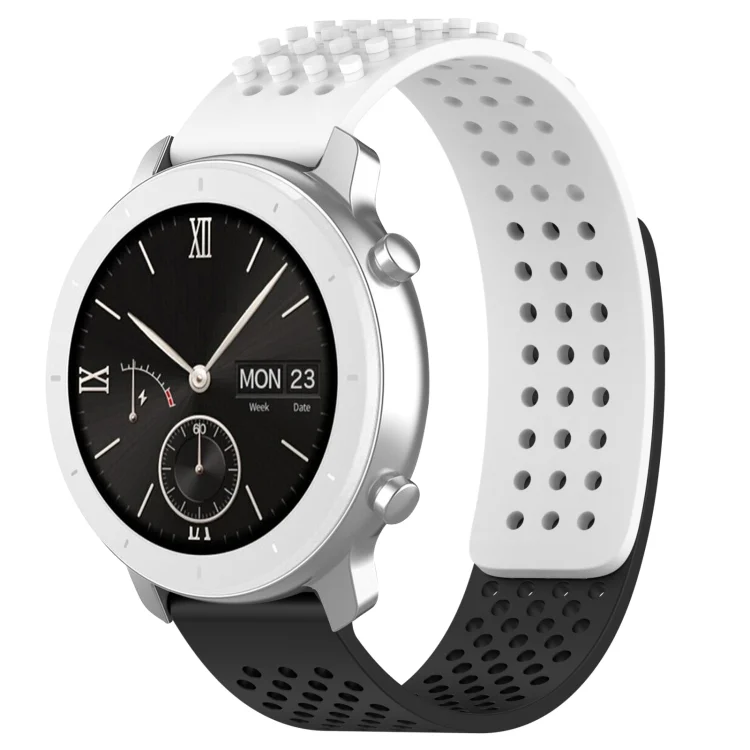 20mm Holes Breathable 3D Dots Silicone Watch Band