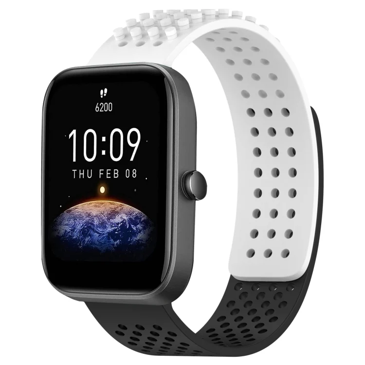20mm Holes Breathable 3D Dots Silicone Watch Band