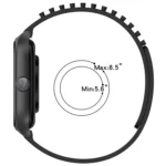 20mm Holes Breathable 3D Dots Silicone Watch Band - Image 6