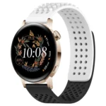 20mm Holes Breathable 3D Dots Silicone Watch Band