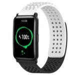 20mm Holes Breathable 3D Dots Silicone Watch Band