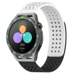 22mm Holes Breathable 3D Dots Silicone Watch Band