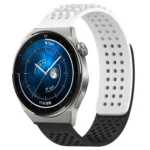 22mm Holes Breathable 3D Dots Silicone Watch Band