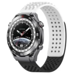 22mm Holes Breathable 3D Dots Silicone Watch Band