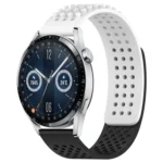 22mm Holes Breathable 3D Dots Silicone Watch Band