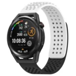 22mm Holes Breathable 3D Dots Silicone Watch Band