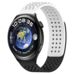 22mm Holes Breathable 3D Dots Silicone Watch Band