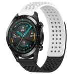 22mm Holes Breathable 3D Dots Silicone Watch Band