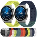 22mm Holes Breathable 3D Dots Silicone Watch Band - Image 2