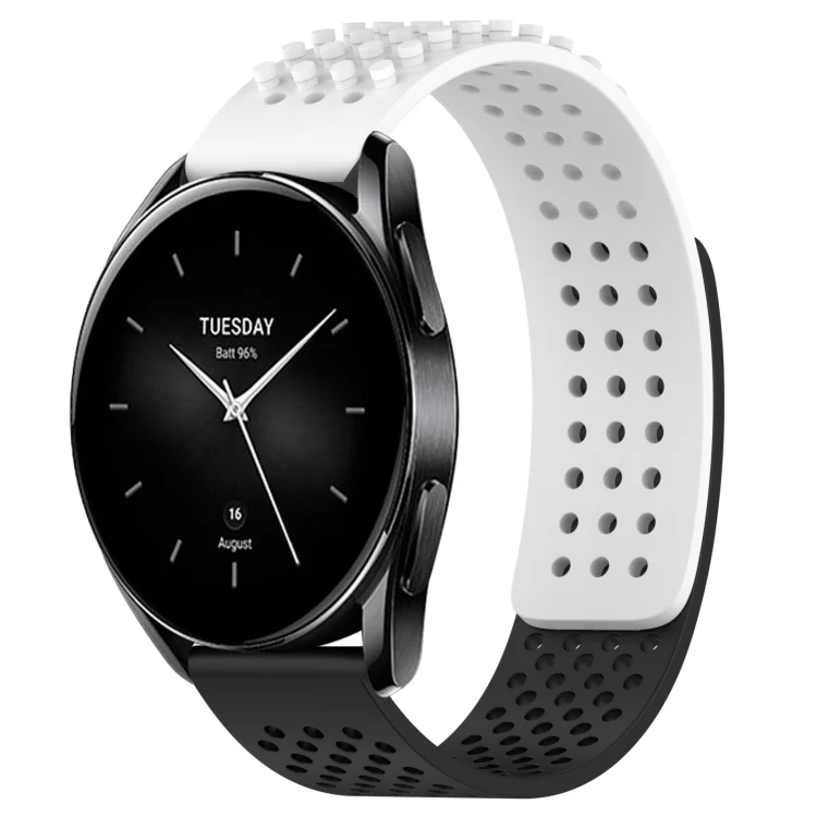 22mm Holes Breathable 3D Dots Silicone Watch Band
