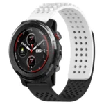 22mm Holes Breathable 3D Dots Silicone Watch Band