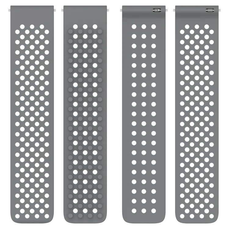 SYA0023504_B4.webp 22mm Holes Breathable 3D Dots Silicone Watch Band - Image 5