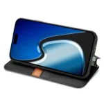 Cubic Grid Pressed Magnetic Leather Phone Case, For iPhone 15 - Image 5
