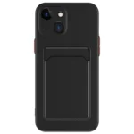 Skin Feel Card Contrast Color Button TPU Phone Case, For iPhone 15