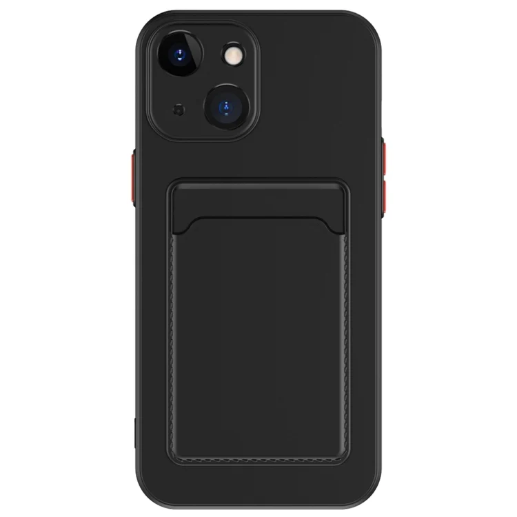 Skin Feel Card Contrast Color Button TPU Phone Case, For iPhone 15