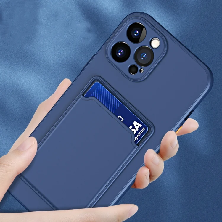 SYA0023535_B2.webp Skin Feel Card Contrast Color Button TPU Phone Case, For iPhone 15 - Image 3