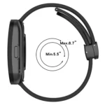 Folding Magnetic Clasp Silicone Watch Band - Image 4