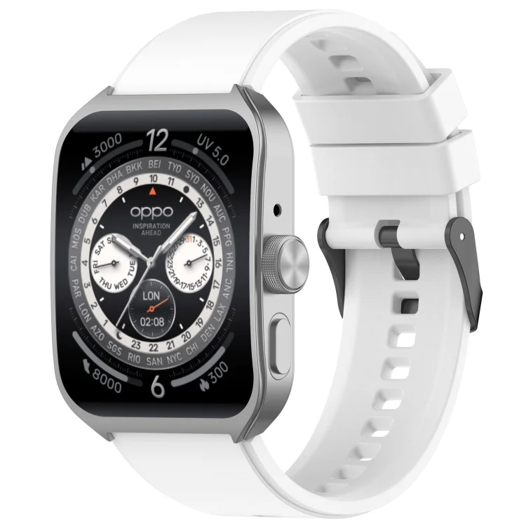 22mm Solid Color Silicone Watch Band