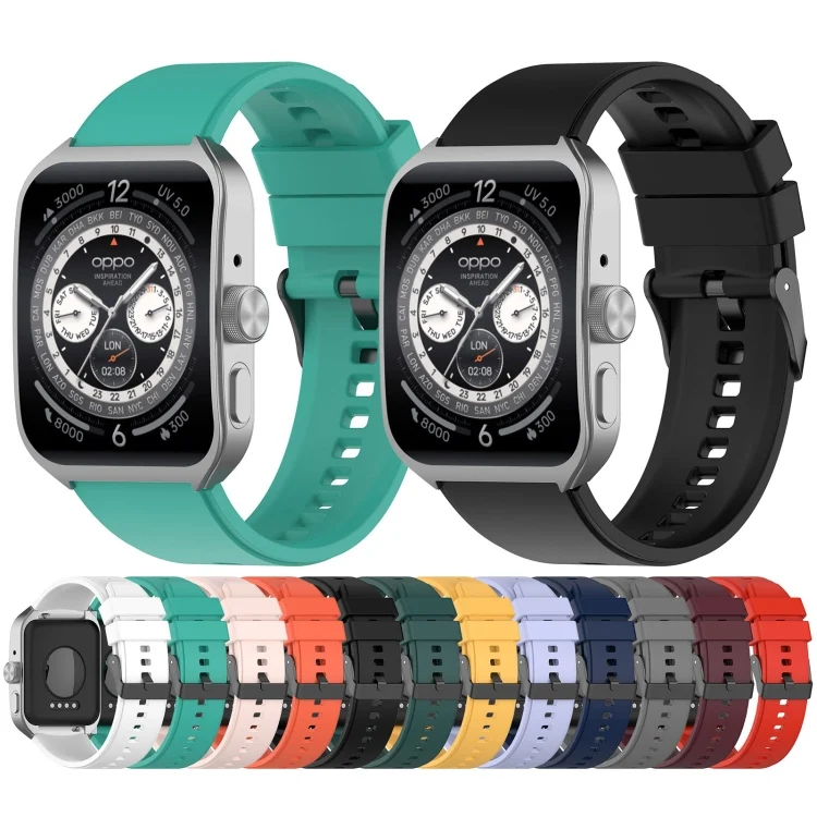 SYA0023566_B1.webp 22mm Solid Color Silicone Watch Band - Image 2