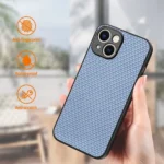 ENKAY Fiber Leather Skin PC Phone Case with High Aluminum-silicon Glass Film, For iPhone 14 Plus, For iPhone 14, For iPhone 14 Pro, For iPhone 14 Pro Max - Image 6