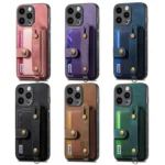 Retro Cross Wristband Wallet Leather Back Phone Case, For iPhone 14 Pro, For iPhone 14 Pro Max - Image 2