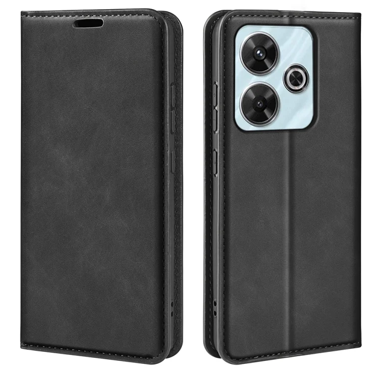 Retro-skin Magnetic Suction Leather Phone Case, For Xiaomi Redmi Note 13R, For Xiaomi Redmi Turbo 3, For Xiaomi Redmi A3, For Xiaomi Redmi Note 13 Pro 4G