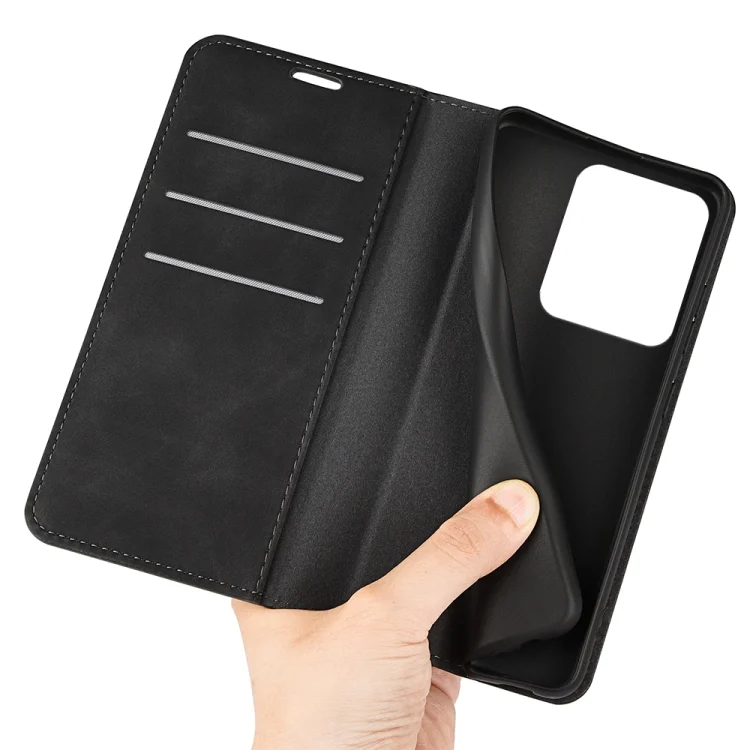 SYA002359915A_5.webp Retro-skin Magnetic Suction Leather Phone Case, For Xiaomi Redmi Note 13R, For Xiaomi Redmi Turbo 3, For Xiaomi Redmi A3, For Xiaomi Redmi Note 13 Pro 4G - Image 7