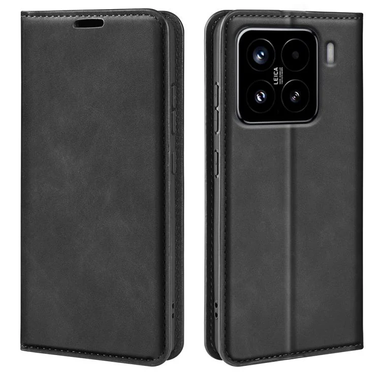 Retro-skin Magnetic Suction Leather Phone Case, For Xiaomi 15, For Xiaomi Redmi Note 14 5G, For Xiaomi Redmi Note 14 Pro+ 5G, For Xiaomi Redmi Note 14 Pro 5G