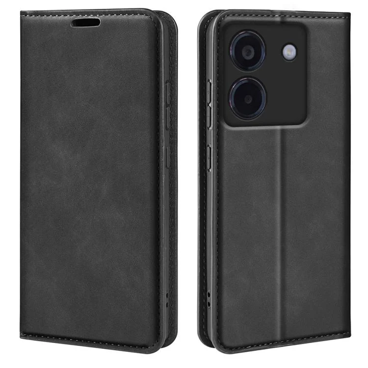 Retro-skin Magnetic Suction Leather Phone Case, For Xiaomi Poco M7 Pro 5G, For Xiaomi Redmi Note 14 Pro 4G, For Redmi Note 14 4G 163.25mm, For Xiaomi 15 Pro