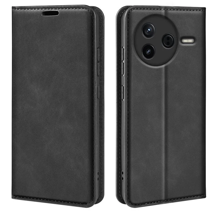 Retro-skin Magnetic Suction Leather Phone Case, For Redmi K80 / Poco F7 Pro, For Redmi Note 14 4G 164.84mm, For Xiaomi 15 Ultra, For Xiaomi Poco X7 Pro