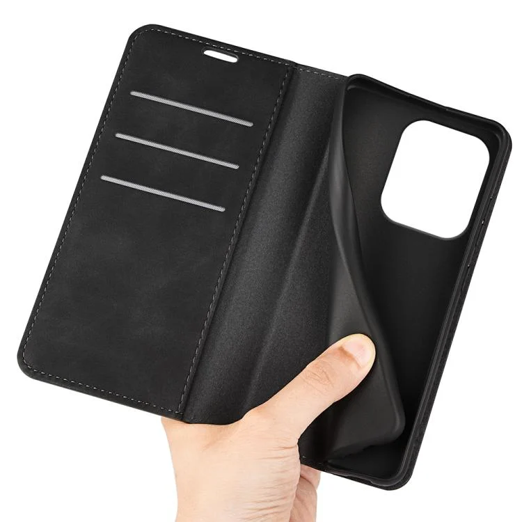SYA002359935A_5.webp Retro-skin Magnetic Suction Leather Phone Case, For Redmi 15C 4G EU / 15C 5G 173.1mm, For Redmi A5 4G 173.3mm, For Redmi Note 14S 4G, For Redmi K80 Pro / Poco F7 Ultra - Image 7