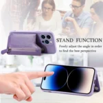 Zipper Wallet Leather Back Shockproof Phone Case, For iPhone 14 Plus, For iPhone 14, For iPhone 14 Pro, For iPhone 14 Pro Max - Image 7