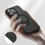 360 Magsafe Ring Holder TPU Hybrid PC Phone Case, For iPhone 15 Pro Max, For iPhone 15 Pro, For iPhone 15 Plus - Image 2